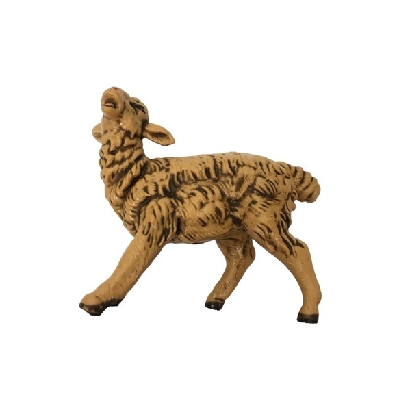 FONTANINI Nativity Sheep Figurines Laying Standing Italy #40 Set of 2 Vintage - Picture 3 of 11